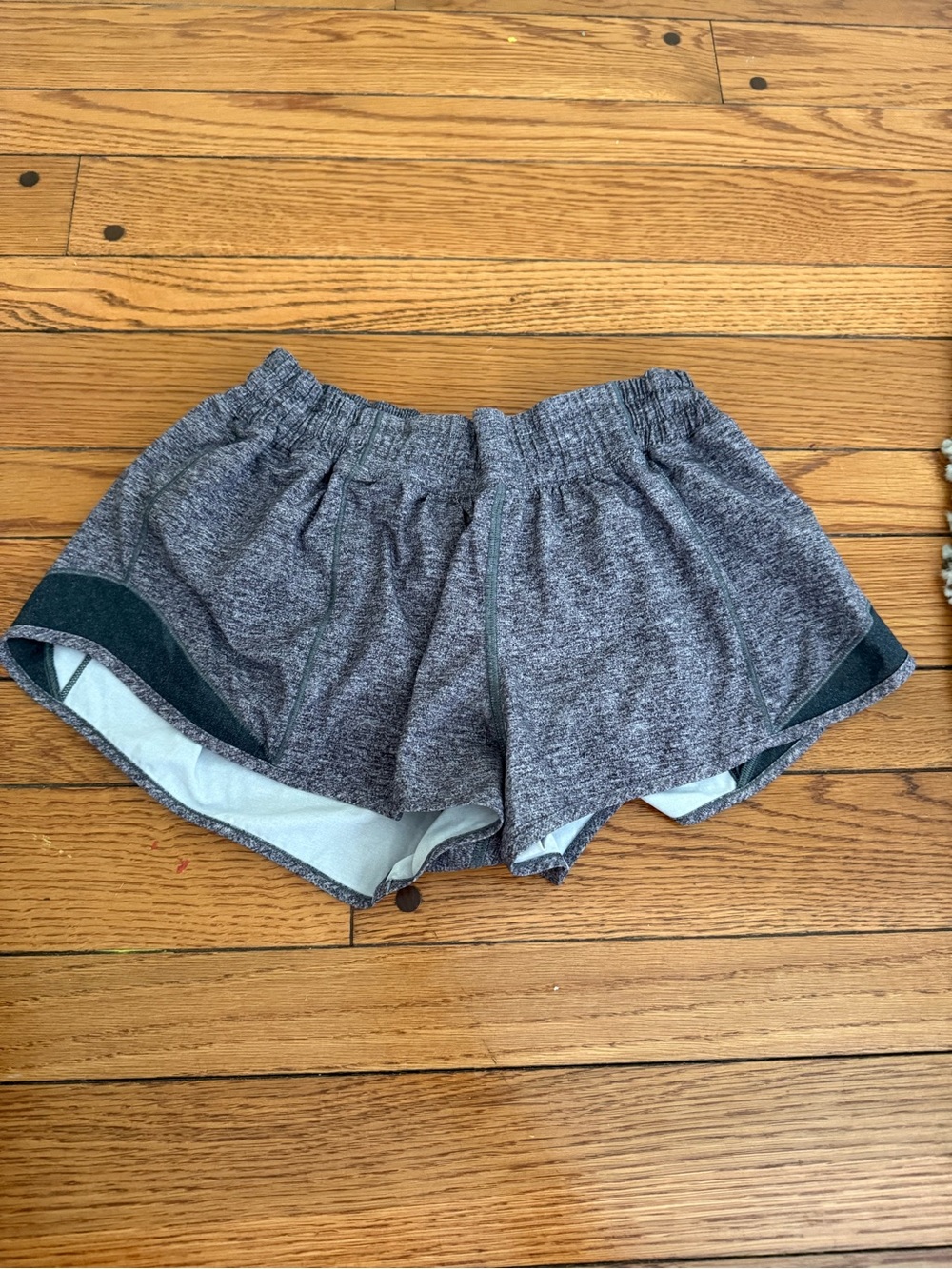 lululemon Gray Heather hotty hot shorts
